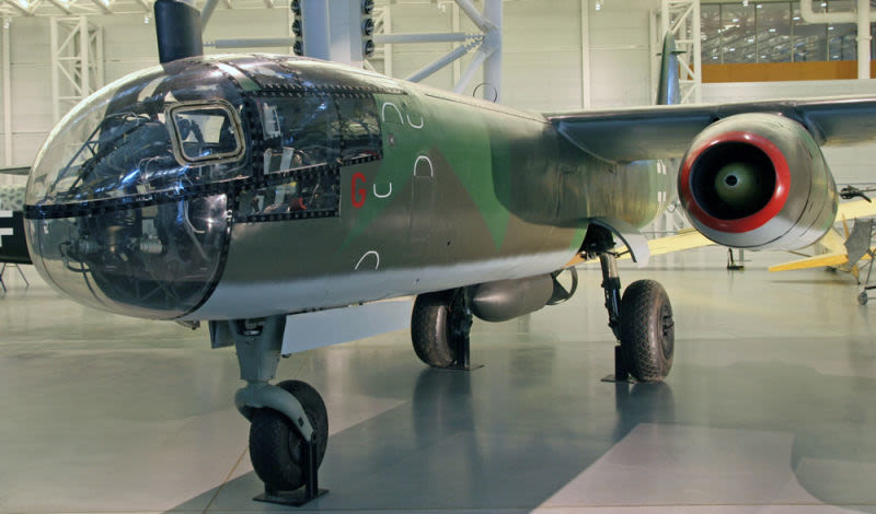 The sole surviving Ar 234 on display at the Steven F. Udvar-Hazy Center in Virginia. (Tim Shaffer)